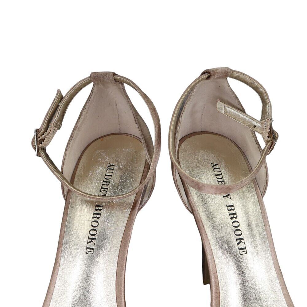 Audrey Brooke Shoes Women 7.5 Pump Stiletto Sandal Platform Formal Event Wedding - Picture 15 of 16